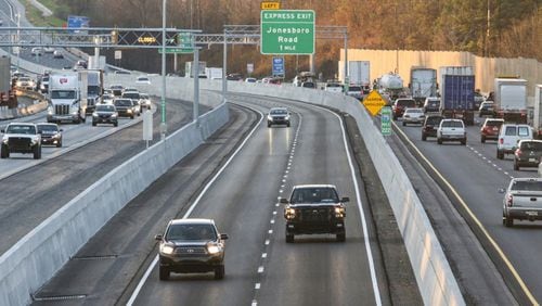 The South Metro Express lanes will remain in the northbound direction for most of the weekend due to NASCAR traffic.