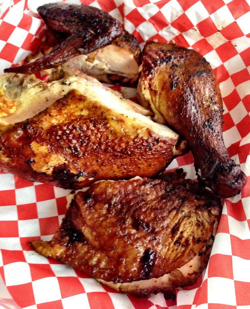 The smoked chicken served at B’s is simple, smoky and moist. CONTRIBUTED BY WYATT WILLIAMS