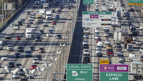 Metro Atlanta interstates are expected to be packed with travelers as the Thanksgiving holiday approaches. (John Spink / John.Spink@ajc.com)