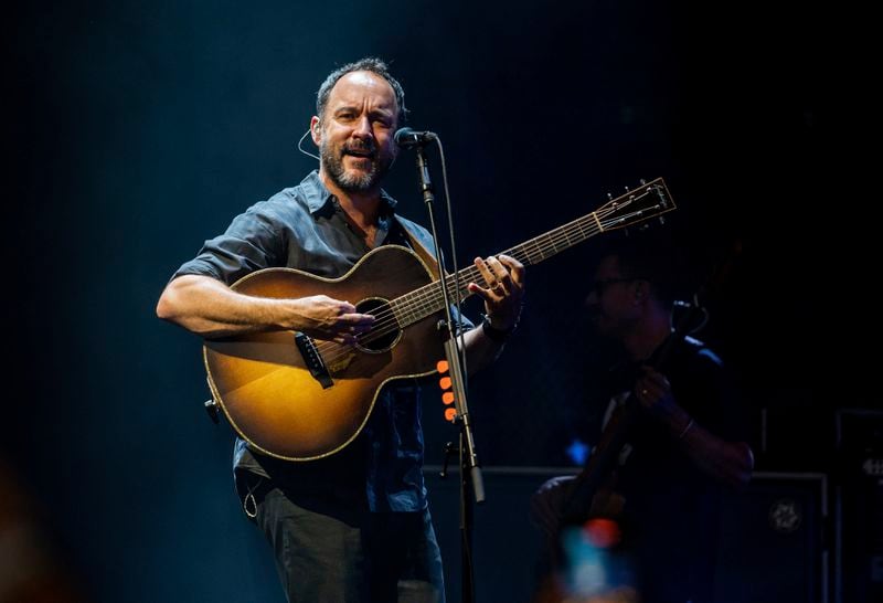 Dave Matthews, of Dave Matthews Band, performs on Tuesday, July 27, 2021, at Ameris Bank Amphitheatre in Alpharetta, Ga. Mary J. Blige, Cher, Foreigner, A Tribe Called Quest, Kool & The Gang and Ozzy Osbourne have been inducted into the Rock & Roll Hall of Fame. The class of 2024 also will include folk-rockers Dave Matthews Band and singer-guitarist Peter Frampton. The induction ceremony will be Oct. 19, 2024. (Photo by Paul R. Giunta/Invision/AP)