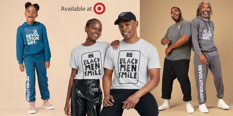 The Black Men Smile Target collection, which features nine new pieces, is available at Target stores nationwide and online.