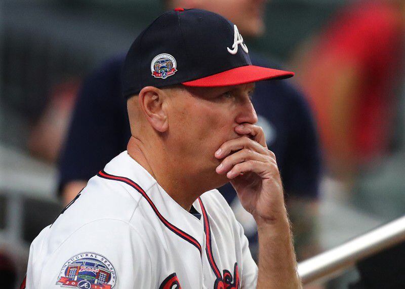  Braves manager Brian Snitker said Foltynewicz has to work through this current struggles and continue trying to get a better handle on his emotions. (Curtis Compton/AJC photo)