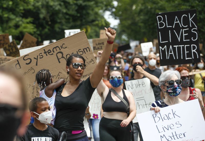 6/6/20 - Atlanta - Metro Atlanta has hosted many protests in recent years.  Some of the largest came after police shootings in 2020.  Bob Andres / bandres@ajc.com