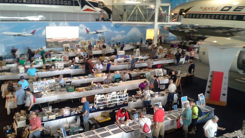 Attendees peruse tables at the 2015 Airliners International show, which was also held in Atlanta. The show will visit the city for its third time this week. Contributed by Chris Slimmer