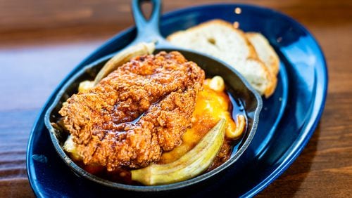 The Nashville Chicken Skillet at Basecamp is the perfect fuel for a long hike.