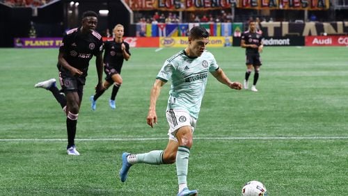 Atlanta United announced Tuesday that it extended the loan of Ronaldo Cisneros through the end of the MLS season. (Curtis Compton / Curtis.Compton@ajc.com)