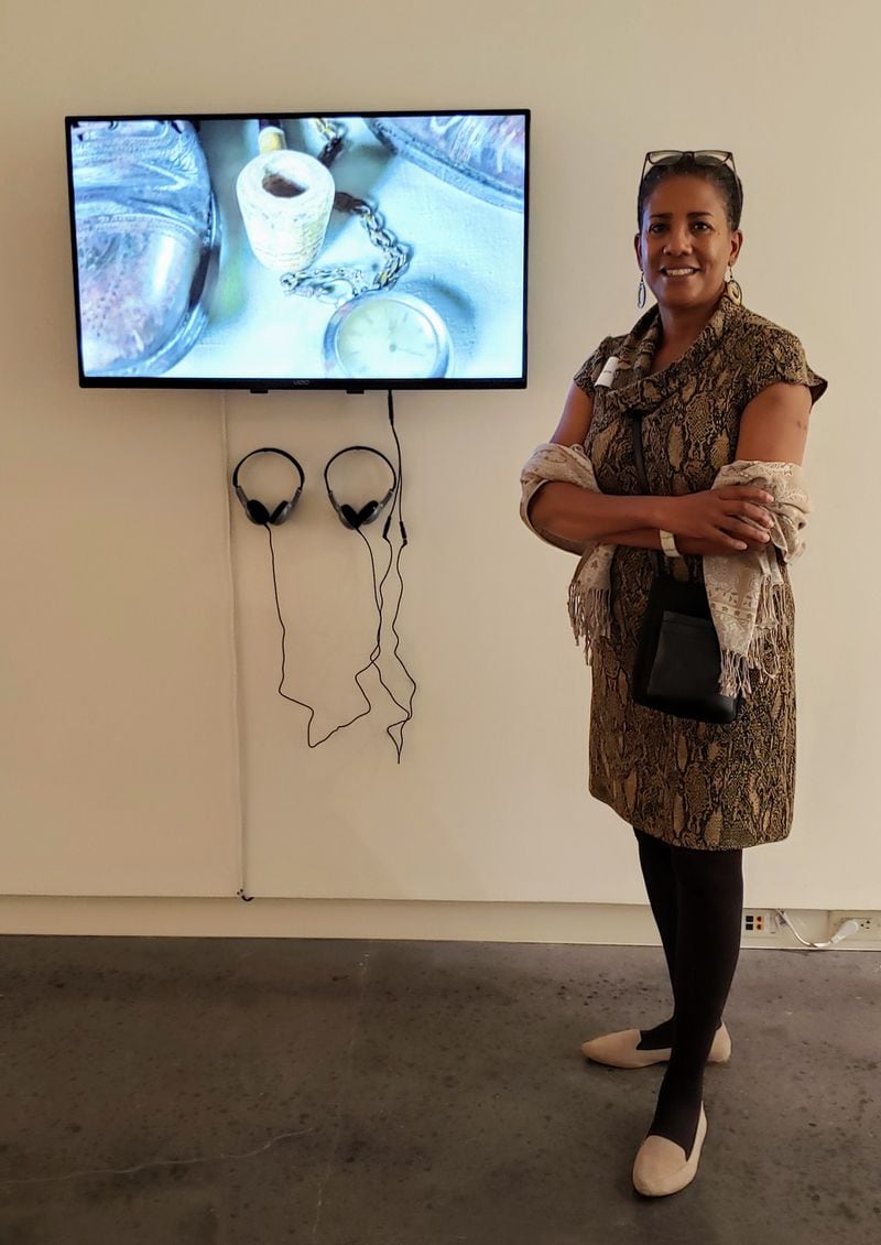 Marie Cochran, founder and director of the Affrilachian Art Project, which celebrates and preserves the work of Black artists in the mountains, shows her work at the Asheville Art Museum.
Courtesy Asheville Art Museum