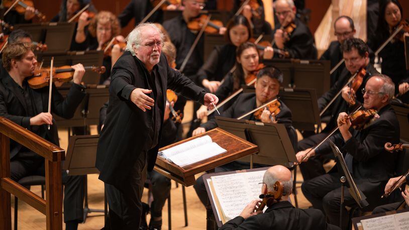 Donald Runnicles leads the Atlanta Symphony Orchestra on Thursday, Jan. 19, 2023.