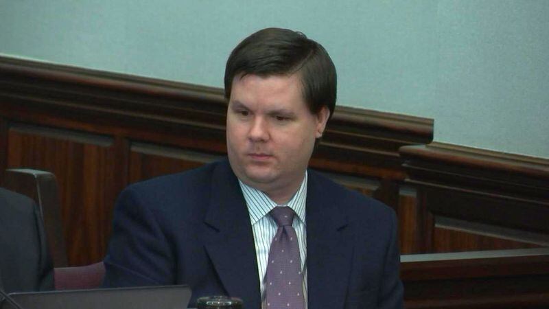 Justin Ross Harris arrives in court for what could be the last day of testimony in his murder trial at the Glynn County Courthouse in Brunswick, Ga., on Friday, Nov. 4, 2016. (screen capture via WSB-TV)