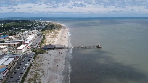 Aerial view of Tybee Island Beach. Mayor Jason Buelterman said they are proactively fighting the effects of sea level rise.