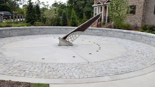 This sundial was created by students in Kennesaw State University’s Master Craftsman Program.