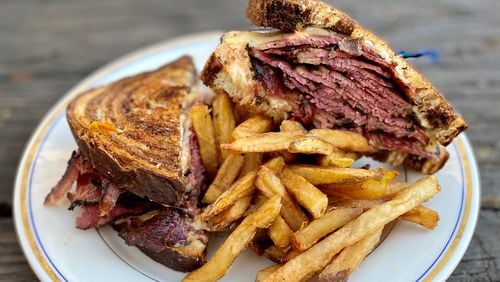Local Republic’s Reuben (shown here with a side of fries) is a very good choice. Wendell Brock for The Atlanta Journal-Constitution