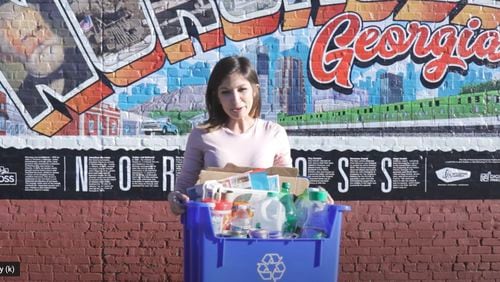 Sustainable Norcross is helping residents learn what can and cannot be recycled with a new video. (Courtesy City of Norcross)