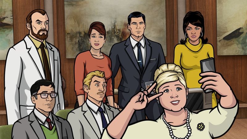 ARCHER: Episode 12, Season 6 "Drastic Voyage, Pt. I" (Airing Thursday, March 26, 10:00 PM e/p) Archer and the gang prepare for their most fantastic voyage ever. Pictured: (top row, L-R) Dr. Krieger (voice of Lucky Yates), Cheryl Tunt (voice of Judy Greer), Sterling Archer (voice of H. Jon Benjamin), Lana Kane (voice of Aisha Tyler); (bottom row, L-R) Cyril Figgis (voice of Chris Parnell), Lee Gillette (voice of Adam Reed), Pam Poovey (voice of Amber Nash). CR: FX