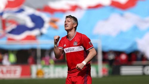 Bastian Schweinsteiger plays the little-used position of sweeper for Chicago.