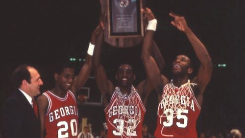 Lamar Heard (32) was a key player on Georgia's 1982-83 team, the only one in school history to reach the NCAA Final Four.