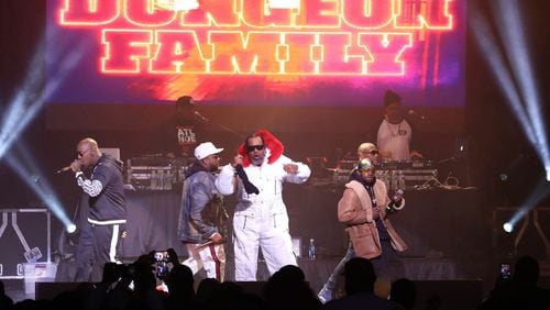 Goodie Mob performs as the Atlanta-based hip-hop collective known as the Dungeon Family brought its Reunion Tour for a sold-out  show at the Fox Theatre on Saturday, April 20, 2019. The Dungeon Family Reunion Tour features Big Boi, Goodie Mob, YoungBloodz, KP the Great and Kneel & Rey. (Photo: 
Robb Cohen Photography & Video /RobbsPhotos.com)