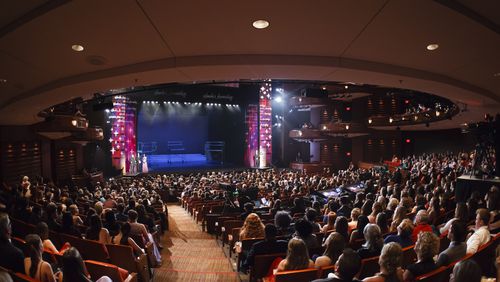 The best of Georgia's high school musical theater talent is celebrated in the Shuler Hensley Awards. The event draws a big crowd, as shown in this 2015 photo.