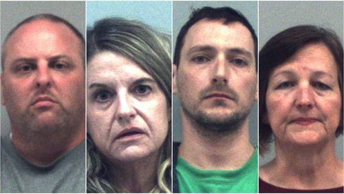 James Buckland, Julee Impara, Michael Appelbaum and Therese Gunn have all been arrested this school year on sex charges involving students. (Gwinnett County Sheriff's Office mug shots)