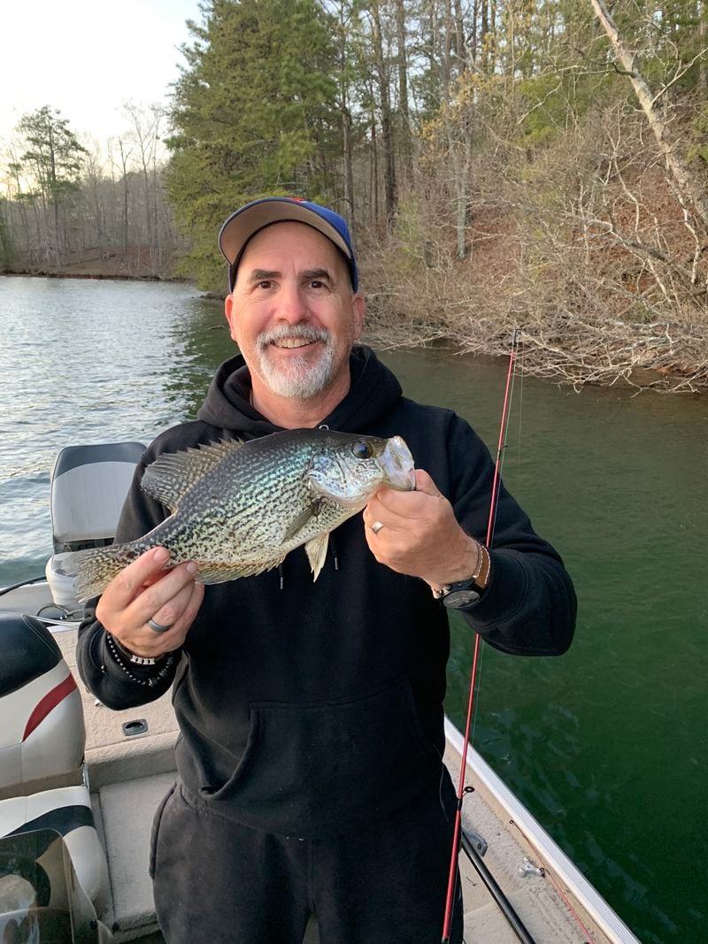 Tom More Smith holds up his prize crappie. 
Courtesy of Tom More Smith.