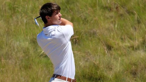 Recently graduated Georgia Tech star Ollie Schniederjans tied for third in driving distance at the U.S. Open at Chambers Bay in University Place, Wash., averaging 332.25 yards off the tee. He tied for seventh in birdies with 17. (GETTY IMAGES)
