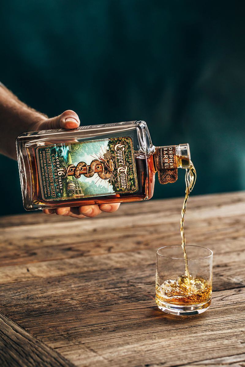 The new release from Orphan Barrel Whiskey Distilling Co. is a 16-year-old cask strength Tennessee bourbon from historic Cascade Hollow Distillery. (Courtesy of Orphan Barrel Whiskey Distilling Co.)