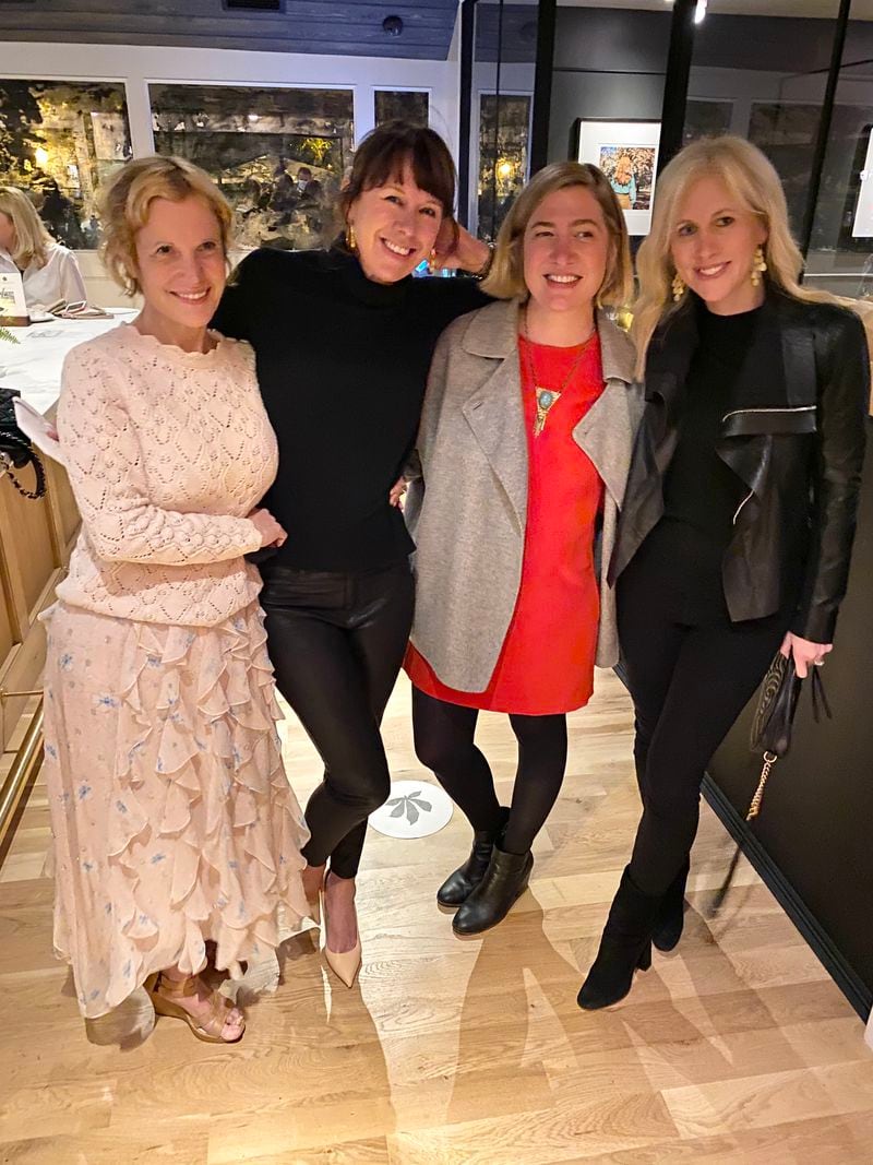 Anna Walker Skillman (from left), photographer Christy Bush, Jackson Fine Art gallery director Coco Conroy and author Emily Giffin.
Courtesy of Emily Giffin