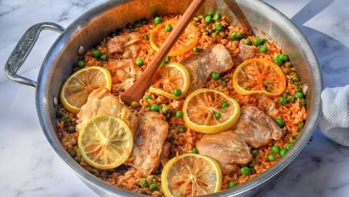 Speedy One-Pot Chicken and Rice.
(Chris Hunt for The Atlanta Journal-Constitution)