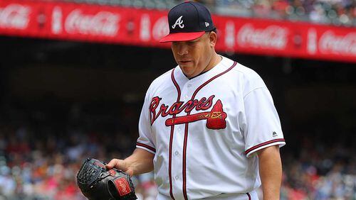 Braves veteran Bartolo Colon is set to come off the disabled list Wednesday to start against the Padres. (Curtis Compton/ccompton@ajc.com)