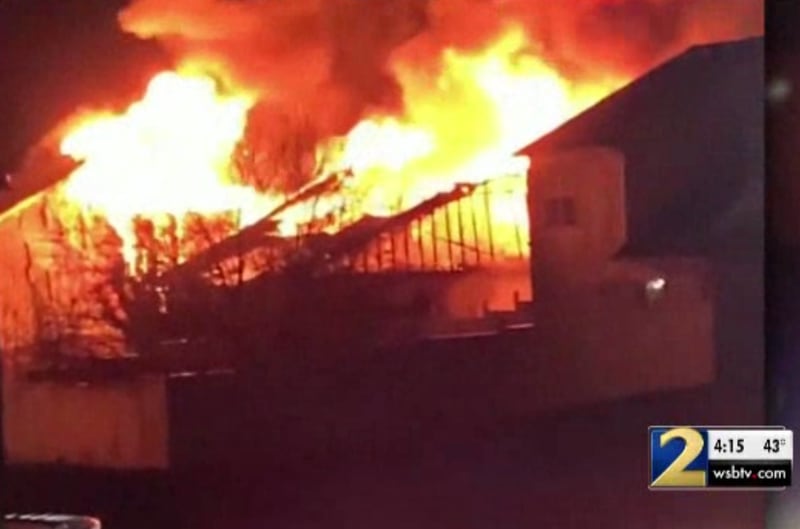Channel 2 Action News obtained cellphone video of the massive fire that destroyed two homes and damaged a third in Clayton County.