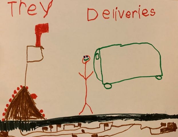 Art from the Heart: Kids thank front-line transportation and delivery workers