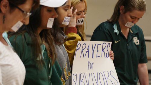 The issue of how universities handle sexual assault allegations has roiled campuses nationwide, including Baylor University where students staged a protest last summer. Now, the Georgia Legislature is considering a bill to essentially strip its public colleges of the ability to investigate assault allegations, mandating instead that police handle investigations. (Rod Aydelotte/Waco Tribune Herald, via AP)