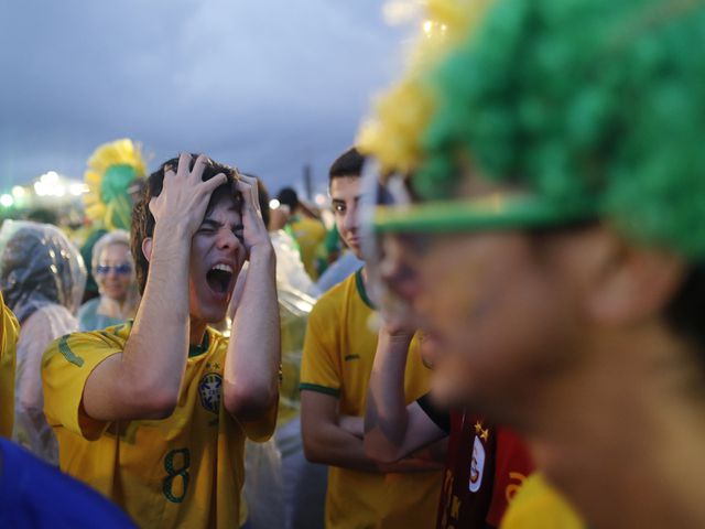 Tears flowed from the raw emotion during and after Brazil lost 7-1 to Germany in the World Cup.