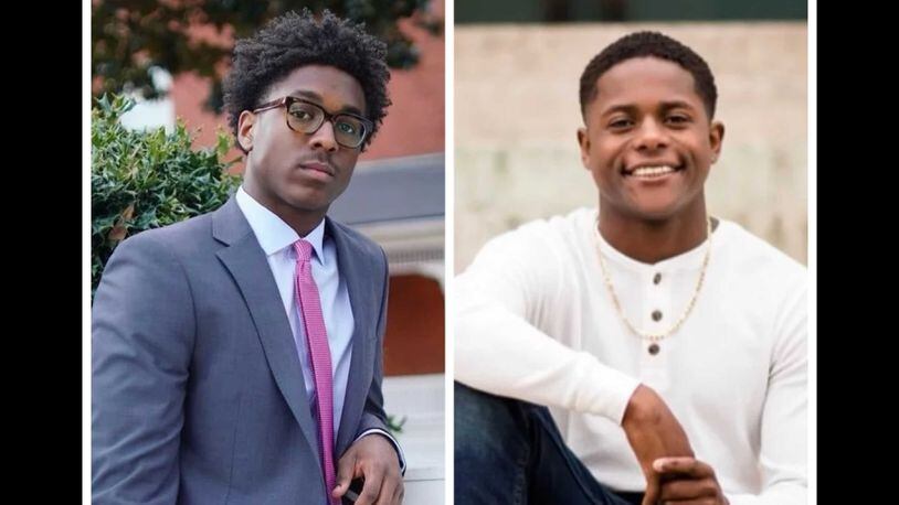 Morehouse College students Hugh Douglas (left) and Christion Files Jr. (right) died Monday, Sept. 5, 2023, in a car crash, the college said. The students were roommates in their sophomore year and scheduled to graduate in 2025. (Courtesy of Morehouse College)