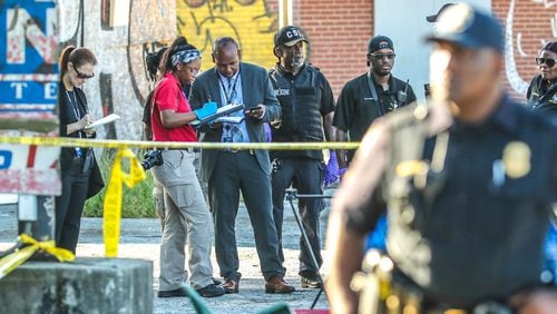 Atlanta police were investigating a shooting Wednesday morning on James Jackson Parkway.