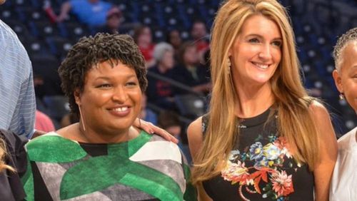Stacey Abrams and Kelly Loeffler