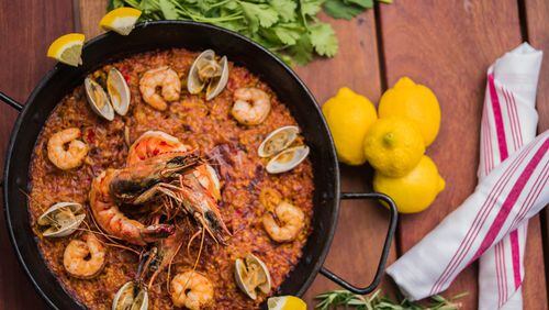 Celebrate National Spanish Paella Day with complimentary samples of the dish at Bulla Gastrobar. Photo credit: Melissa Libby & Associates.