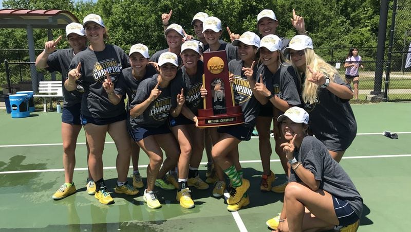 The Emory women's tennis team won the 2021 Division III national championship with a 5-0 win over Wesleyan.