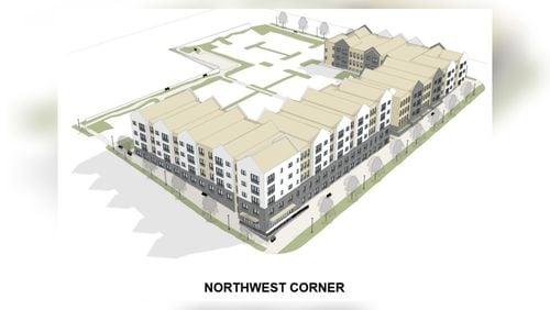 This is a rendering of a potential housing project in Chamblee.