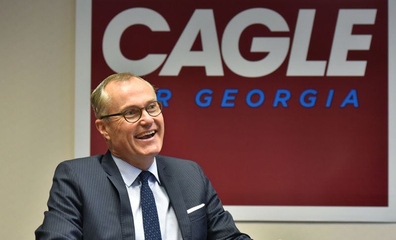 Lt. Gov. Casey Cagle, who is leading in the polls of gubernatorial hopefuls in the GOP primary, is raking in big campaign checks as the vote nears. HYOSUB SHIN/HSHIN@AJC.COm