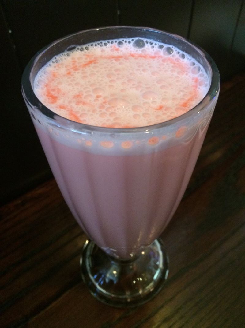 The rose milk at Pinch of Spice is made with bright pink rose-tinted syrup. CONTRIBUTED BY WENDELL BROCK