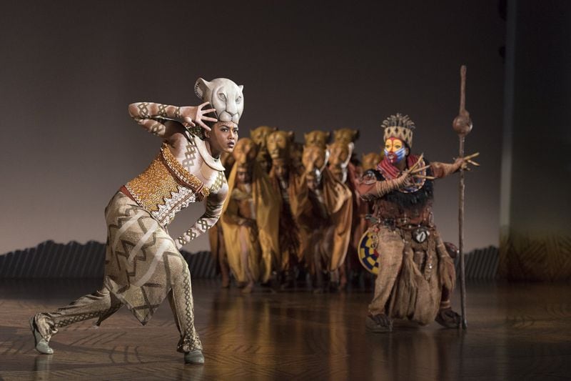 Nia Holloway as Nala, in the touring production of “The Lion King.” CONTRIBUTED BY DEEN VAN MEER
