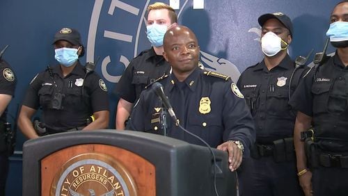 Atlanta interim-police chief Rodney Bryant addresses officer morale on June 20, 2020