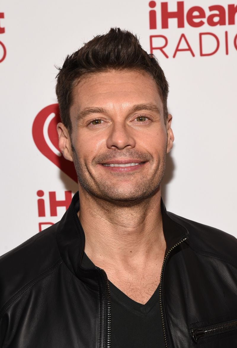  INGLEWOOD, CA - NOVEMBER 22: TV personality Ryan Seacrest poses backstage during the iHeartRadio Fiesta Latina festival presented by Sprint at The Forum on November 22, 2014 in Inglewood, California. (Photo by Michael Buckner/Getty Images for iHeartMedia)