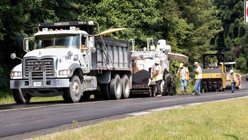 Suwanee has submitted 11 streets for resurfacing to receive LMIG funding. (Courtesy ER Snell Paving)