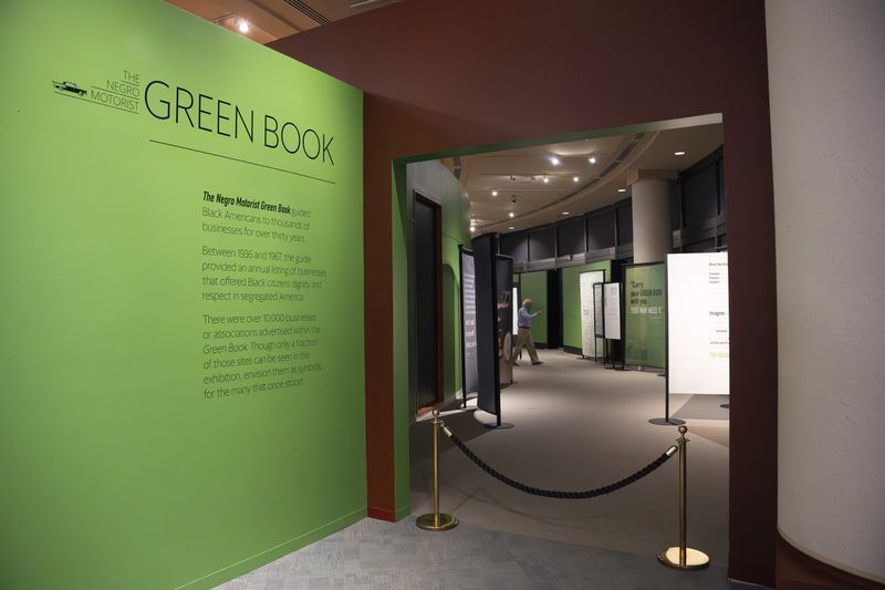"The Negro Motorist Green Book," exhibit opens at the Jimmy Carter Presidential Library and Museum in Atlanta, Georgia on Saturday, March 30, 2024. (Olivia Bowdoin for the AJC).
