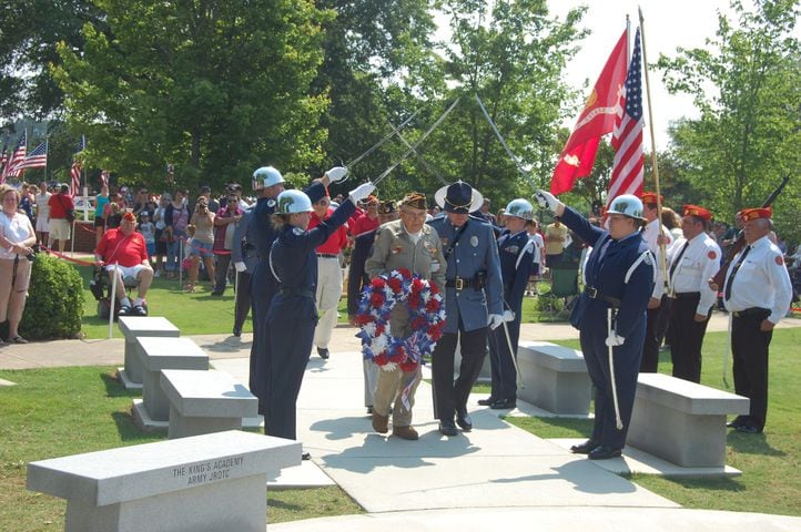Memorial Day Ceremony at the Park at City Center in Woodstock