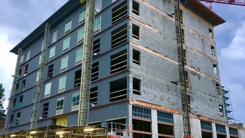 The new Hampton Inn & Suites in downtown Decatur, 145 rooms over 92,143 square feet, is scheduled to open in January. This will be the city’s fourth hotel, and partly for this reason the hotel/motel tax was increased from 7 to 8 percent, effective Oct. 1. Bill Banks for the AJC