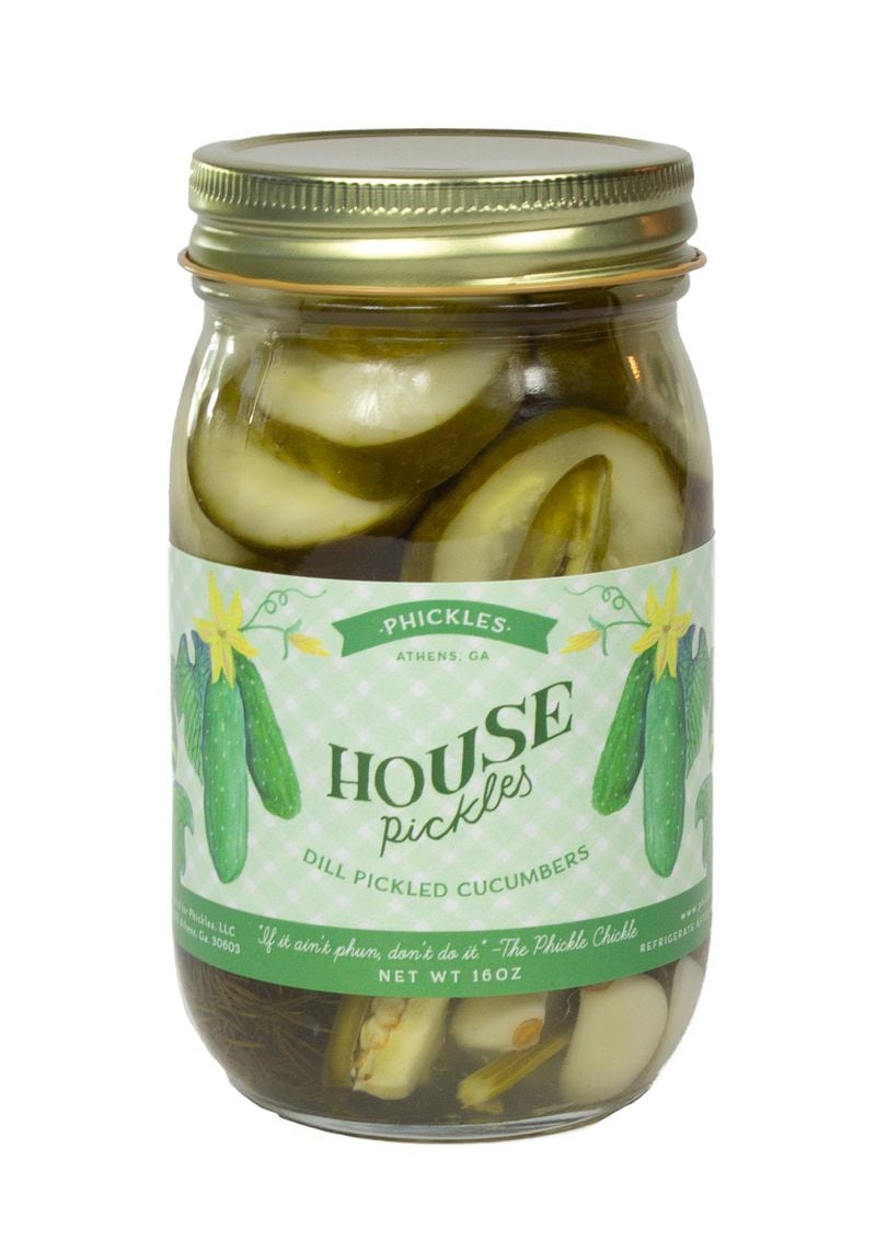 Dill pickled cucumbers from Phickles. Courtesy of Meg Frazier