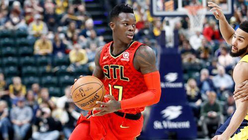 The Hawks'  Dennis Schroder scored 18 Tuesday night. (Getty Images file photo)